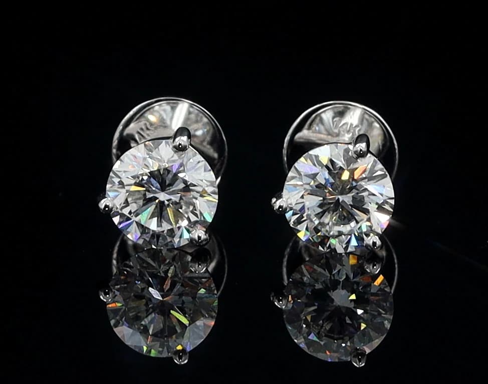 Martini Stud Earrings 1.40CT