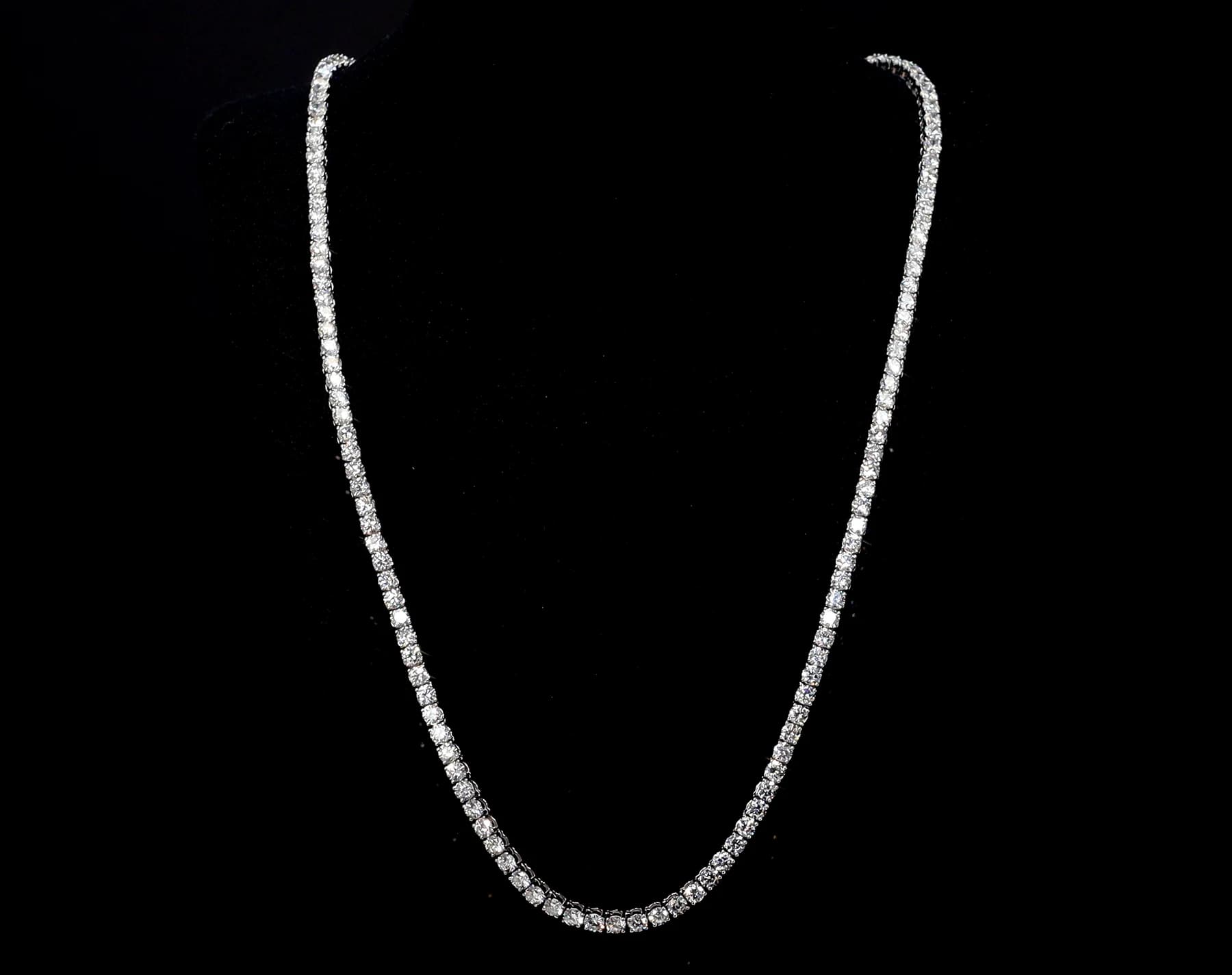 Tennis Necklace 22" 17.36CT